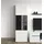 INOSIGN Vitrine "Trentino", schwarz (opaque weiß, weiß hochglanze, schwarz), B:58cm H:190cm T:35cm, Glas, MDF, Spanplatte, Schränke, Vitrine, Höhe ca. 190 cm, Soft-Close-Funktion, Hochglanzfronten