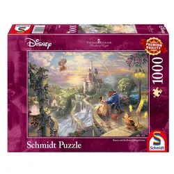 Schmidt Spiele - Erwachsenenpuzzle - Thomas Kinkade - Disney Die Schöne und das Biest, 1000 Teile