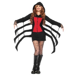 Leg Avenue Kostüm Spinne, Tierisch verspielter Einteiler mit neckischen Details schwarz XS