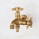 Sjqka - Retro-Stil, G1/2 Zoll, Wandmontage, Einhand-Wasserhahn, Mopp-Pool-Wasserhahn für Badezimmerwaschbecken