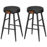 VASAGLE EKHO Kollektion - Barhocker 2er Set, einfacher Aufbau, 63 cm hoch,