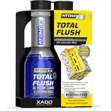 XADO ATOMEX Total Flush Motorspülung – Ölschlammspülung & Kolbenring Reiniger | Motor Reiniger Benzin, Diesel & LPG | Entkokung & Ölverbrauch Stop | Revitalizant | 250 ml