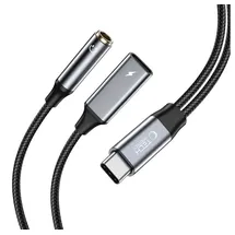 techprotect UltraBoost USB-C auf 3,5 mm + PD 60W | Gr.: onesize