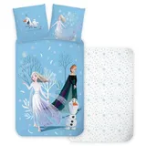 Disney Bettwäsche Disney Eiskönigin Snowing Day Bettwäsche 140×200 cm, 70×90 cm, 100% Baumwolle blau