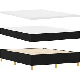vidaXL Boxspringbett 160 x 200 cm Schwarz