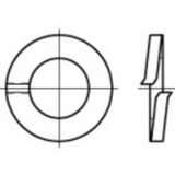 TOOLCRAFT 105671 Federringe Innen-Durchmesser: 7.1mm DIN 127 Federstahl galvanisch verzinkt 100St.