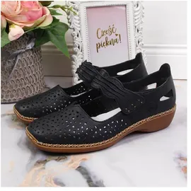 Rieker Damen Geschlossene Ballerinas, Blau 39