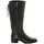 sheego Weitschaftstiefel Damen Schwarz 40
