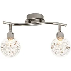 Deckenstrahler »Joya«, 2 flammig, Leuchtmittel G9   ohne Leuchtmittel, Spotrohr 2flg chrom, chrom, , 33123633-0