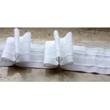 Gardinenband,Faltenband 2,5:1, 60 mm,weiß, 10,0 lfm