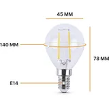 BestLivings LED Glühbirne Warmweiß E14, Leuchtmittel - Glühlampe 2700K 9er Pack) Birnenform Energiesparlampe, 15.000 Stunden Lebensdauer, 2 Watt