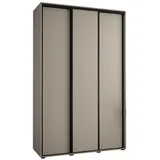 abiks möbel Schwebetürenschrank Dakota 160 x 235,2 x 45 cm Schwarz