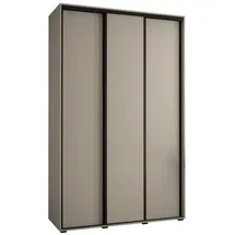abiks möbel Schwebetürenschrank Dakota 160 x 235,2 x 45 cm Schwarz