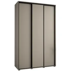abiks möbel Schwebetürenschrank Dakota 160 x 235,2 x 45 cm Schwarz