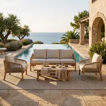 Idimex Sanya Gartenlounge 4-tlg. Natur/Beige