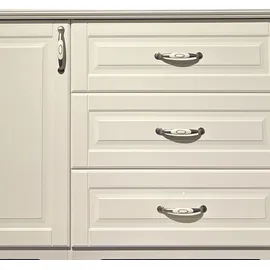 OTTO home Kombikommode Evergreen 131 x 88 x 48 cm Elfenbeinfarben Weiß