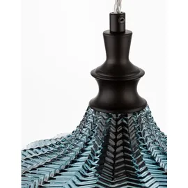 Nova Luce Loni 1-flg. E27 30 cm rund blau, schwarz