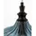 Nova Luce Loni 1-flg. E27 30 cm rund blau, schwarz
