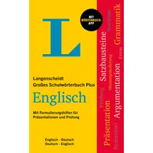 Langenscheidt Großes Schulwörterbuch Plus Englisch Englisch-Deutsch / Deutsch-Englisch mit Wörterbuch-App