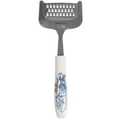 Boska Käsereibe Delfter Blau/typisch niederländisch/Keramik/Edelstahl/Weiß/Blau/Silber / 200 x 75 x 20 mm