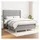 vidaXL Boxspringbett 140 x 200 cm Hellgrau