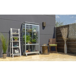 Vitavia Balkon- und Anlehn-Gewächshaus "Stad",aluminium eloxiert,