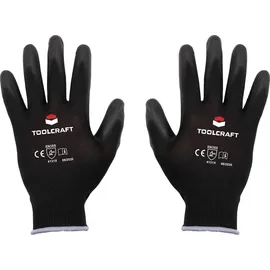 TOOLCRAFT TO-5621553 Polyester, Polyurethan Arbeitshandschuh Größe (Handschuhe): 11 EN 388 CAT II 1