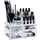 Relaxdays Make-Up Organizer 4-tlg. transparent/weiß