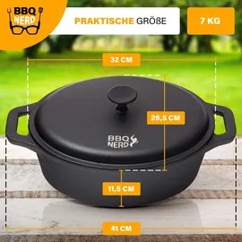 let's build brands BBQ Nerd Bräter 33 x 26 cm oval