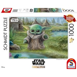 Schmidt  Puzzle 59955  - Thomas Kinkade: Star Wars The Mandalorian (Childs Play) [1.000 Teile] (Neu differenzbesteuert)