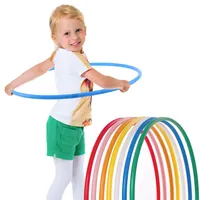 HOOPOMANIA Kinder Hula Hoop Reifen einfarbig [Ø65cm - blau] Hulahoop Reifen für Kids ab 5 Jahre