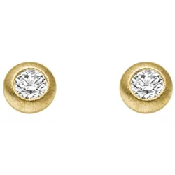 Paar Ohrhänger ADELIA ́S, gold, Ohrringe, Damen, Damen, 0,1 ct VVS = sehr sehr kleine Einschlüsse, Gelbgold 585, mit Diamant / Brillant für Damen