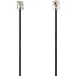 Hama 00201137 Telefonkabel 3 m Schwarz