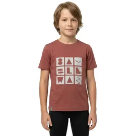 Salewa Graphic Kurzarm-t-shirt - Etruscan Red - 9-10 Jahre