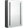 vidaXL LED-Bad-Spiegelschrank 57,0 cm grau
