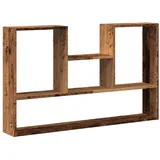 vidaXL Wandregal Altholz-Optik 99 x 15 x 60 cm Braun