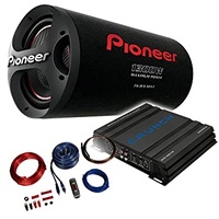 Mediadox Pioneer/Crunch Basspaket - 2-Kanal Endstufe/Verstärker+30cm Subwoofer+Kabel-Set/TS-WX306T + GPX-500.2 + KABELKIT