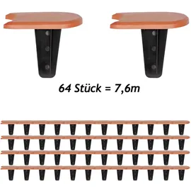 DEUBA Beeteinfassung 2er-Set Terrakotta 7,6m
