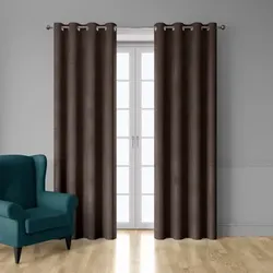 DecoByZorlu  Vorhänge, Gardinen, Jalousien Leeds  in Braun, 140x250 cm