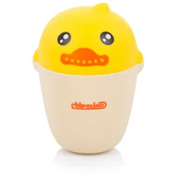 Chipolino Baby Badetasse Ente, Badespielzeug, weiche Kanten, ergonomischer Griff gelb
