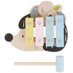 BIECO Spielzeug-Musikinstrument Bieco Kinder Xylophon in Igel-Design Musikinstrumente für Kinder ab 1 Jahr Süßes Musikspielzeug Baby Glockenspiel für Kinder mit Schlägel Xylophon Kinder 1 Jahr Baby Musikinstrumente
