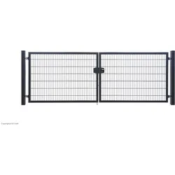 dz Flügeltor VARIO trend 2F-DS-E-Antrieb-4490x0800-inkl.Versand-ZINK