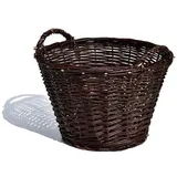 AzaliaDesign Gartenkorb aus Weide Holzkorb Obstkorb Weidenkorb S M L (Ø 40-50-60cm) (L - 60 cm)