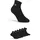Fila UNISEX QUARTER PLAIN SOCKS 6-Paar Schwarz 35-38