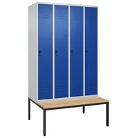 C+P Garderobenschrank ""Classic Plus"", Abteilbreite 30 cm, mit Sitzbank,