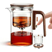 MACTANO Enchant Teekanne, magische Hexerei, verzauberte Glas-Teekanne mit Sieb, 600 ml