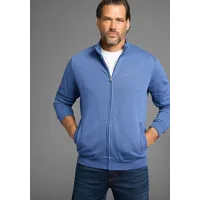 MAN'S WORLD Sweatjacke Stehkragen und dezentem Logodruck Gr. 5XL