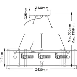 Elsteadlighting Crystal Skye Kronleuchter mit 8 Lichtern, Chrom - KL-CRYSTAL-SKYE8