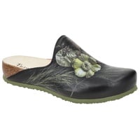 THINK! Damen Julia nachhaltige Pantolette Clog Hausschuhe, 9000 SCHWARZ, 37 EU