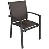 Garden Pleasure Stapelstuhl ELENA 56,5 x 56,5 x 0 cm grau 2 St.